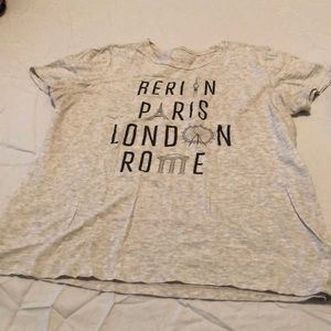 Light grey statement tee